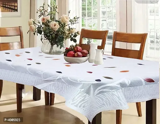 Premium Cotton Dining Table Cover (White)
