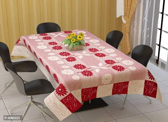 Premium Cotton Dining Table Cover (Maroon)
