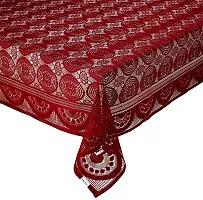 Premium Cotton Dining Table Cover (Red)-thumb4