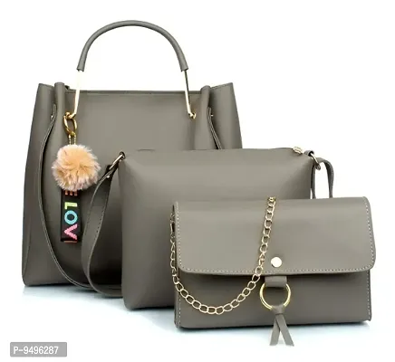 Woman Hand Bag Latest design for girls ladies Combo Set 3-thumb0