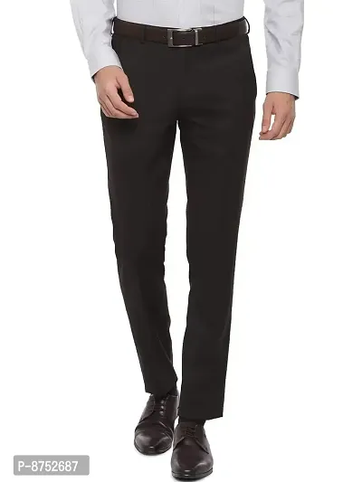 American-Elm Men's Slim Fit Cotton Formal Trouser | Formal Pants for Men