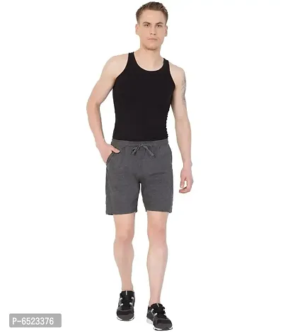 American-Elm Mens Casual Shorts Comfortable Cotton Shorts Elastic Waist Running Shorts with Two Pockets.-thumb5