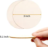 American Elm 80pcs Unfinished Wood Circle 3 Inch Wooden Circles for Crafts-thumb3