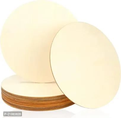 American Elm 6 Pcs Unfinished Wooden Circles for Craft 12 Inch