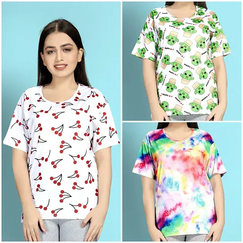 Pack Of 3 Night T-Shirts For Women
