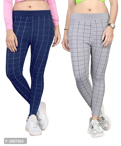 Trendy Cotton Blend Women Jeggings Pack of 2