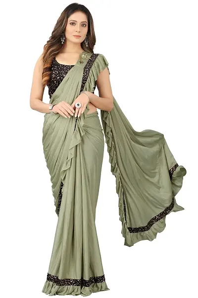 New In lycra blend sarees 