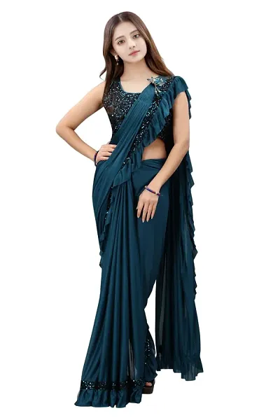 Hot Selling lycra sarees 