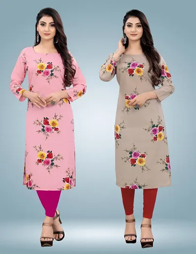 Fancy Combo of 2 Crepe Kurti