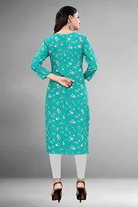 Stylish Multicoloured Crepe Printed Straight Kurti Combo For Women Pack Of 3-thumb3