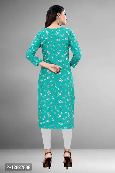 Women  Printed Full-Stiched Crepe Straight Kurti(Combo Pack Of 2)-thumb3