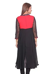 LOCAL VOCAL Women Georgette Layered Kurta-thumb1