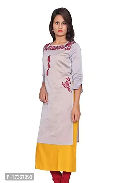 LOCAL VOCAL Women Chanderi Layered Musterd Kurta_Large-thumb3