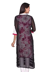 LOCAL VOCAL Women Georgette Layered Kurta-thumb1