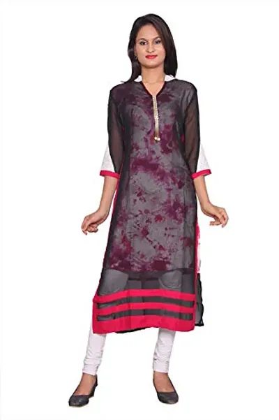 LOCAL VOCAL Women Georgette Layered Kurta