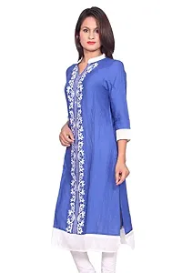 LOCAL VOCAL Women Rayon Embroidered Kurta-thumb2