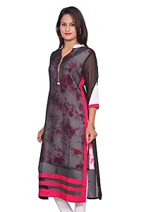 LOCAL VOCAL Women Georgette Layered Kurta-thumb2