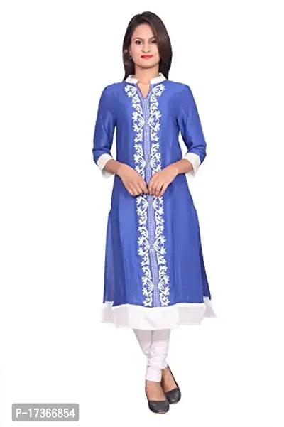 LOCAL VOCAL Women Rayon Embroidered Kurta