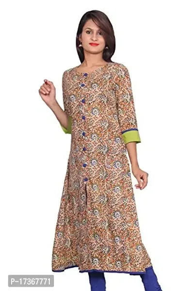 LOCAL VOCAL Women Cotton Printed Kurta-thumb3