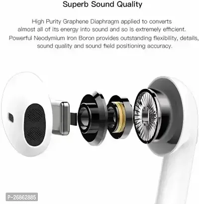 Stylish White Bluetooth Wireless In Ear Headphones-thumb2