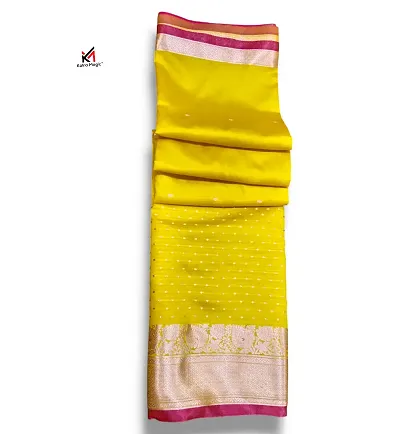 New In Art Silk Saree with Blouse piece 