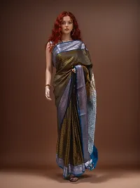 Stylish Art Silk Saree with Blouse piece for Women-thumb1