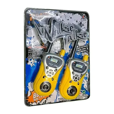 lastic Battery Operated Walkie Talkie Set for Kids with Extendable Antenna for Extra Range
