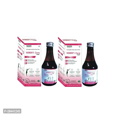 Kaveri Herbals Veg. Women's Care Syrup for Irregular, Delayed Periods, White Discharge (Leucorrhoea ), Hormonal Balance, Period Cramps, Pelvic Pain Ayurvedic 400ml-thumb0