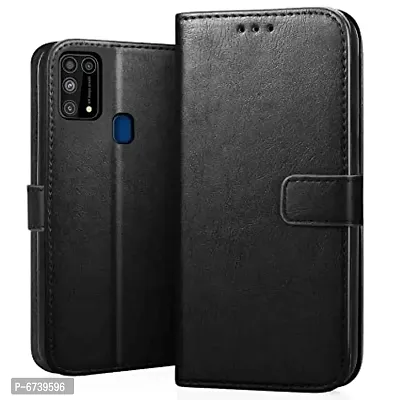 ARIESMO Flip Cover for Samsung Galaxy M31/F41/M31 Prime  (Black , Camera Bump Protector)