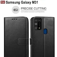 ARIESMO Flip Cover for Samsung Galaxy M31/F41/M31 Prime  (Black , Camera Bump Protector)-thumb2