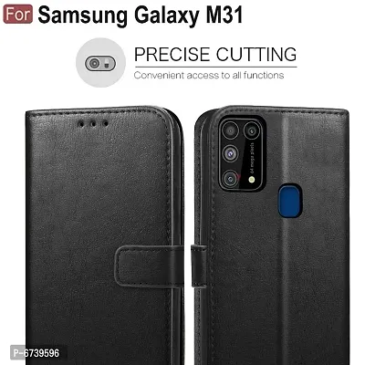 ARIESMO Flip Cover for Samsung Galaxy M31/F41/M31 Prime  (Black , Camera Bump Protector)-thumb3