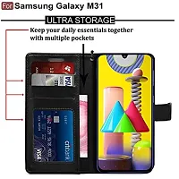 ARIESMO Flip Cover for Samsung Galaxy M31/F41/M31 Prime  (Black , Camera Bump Protector)-thumb3