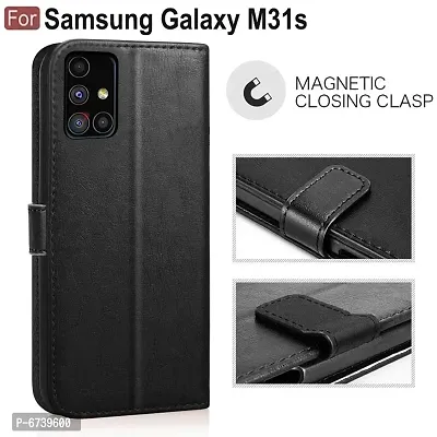 ARIESMO Flip Cover for Samsung Galaxy M31s  (Black , Camera Bump Protector)-thumb2