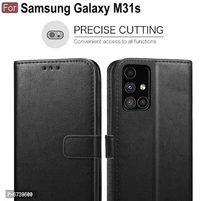 ARIESMO Flip Cover for Samsung Galaxy M31s  (Black , Camera Bump Protector)-thumb3