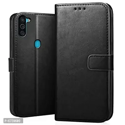 ARIESMO Flip Cover for Samsung Galaxy M11  (Black , Camera Bump Protector)