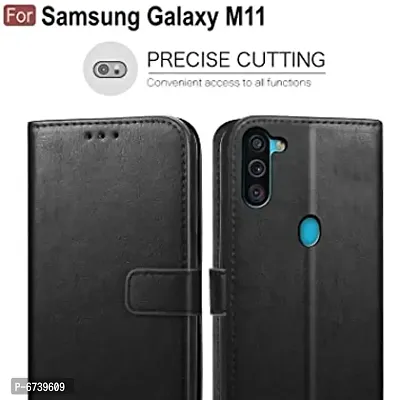 ARIESMO Flip Cover for Samsung Galaxy M11  (Black , Camera Bump Protector)-thumb2