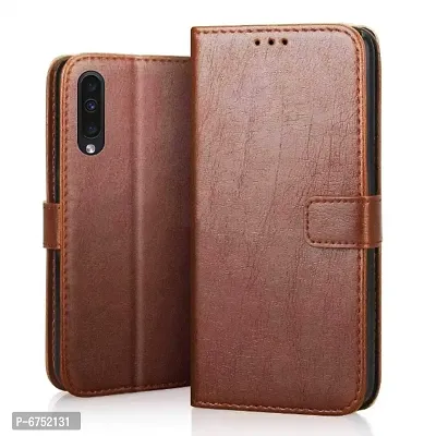 ARIESMO Flip Cover for Samsung A50 / A50s /A30s  (Brown , Camera Bump Protector)-thumb0