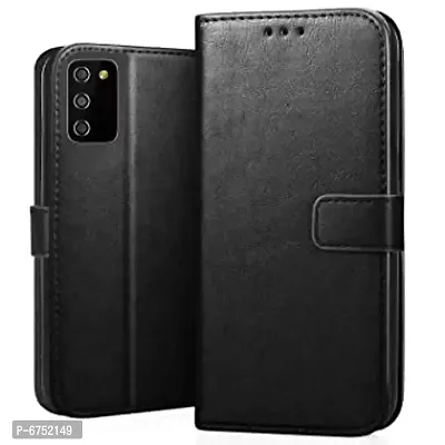 ARIESMO Flip Cover for Samsung M02s/ F02s / A02s  (Black , Camera Bump Protector)