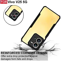 ARIESMO Back Case Cover for Vivo V25 (5G)(Transparent,Shockproof,Black)-thumb4
