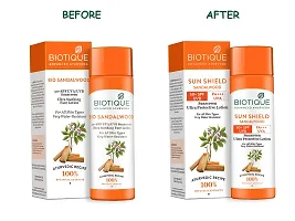 Biotique Bio Sandalwood Sunscreen Ultra Soothing Face Lotion, SPF 50+ |Ultra Protective Lotion| Keeps Skin Soft, Fair and Moisturized| Water Resistant| For All Skin Types| 120ml-thumb2
