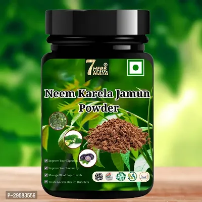 Neem Karela Jamun Powder - For Maintaining Blood Sugar Level-thumb0