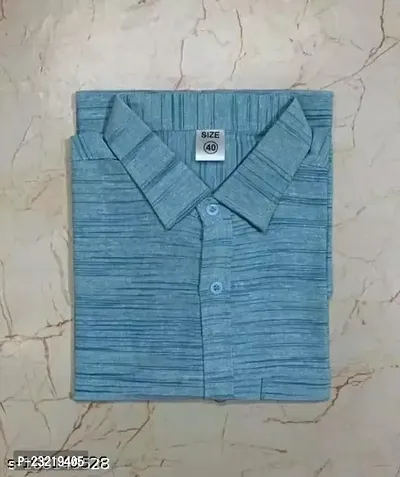 Elevate Your Style with Our Latest Trendy Khadi Cotton Men's Shirts! Experience The Perfect Blend of Fashion and Comfort in Every Stitch-thumb2
