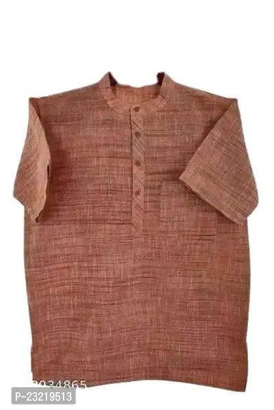 Khadi Cotton Half Sleeves Short Kurta for Men  Boys. Embrace Comfort and Style with Our Stylish Collection