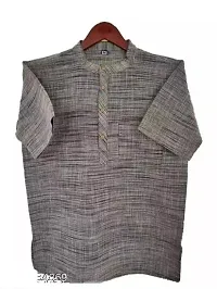 Khadi Cotton Half Sleeves Short Kurta for Men  Boys. Embrace Comfort and Style with Our Stylish Collection-thumb1