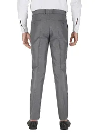 Classic Polyester Blend Solid Formal Trousers for Men-thumb1