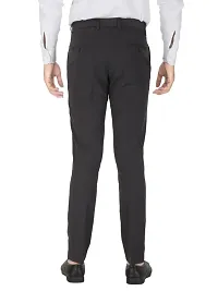 Classic Polyester Blend Solid Formal Trousers for Men-thumb1