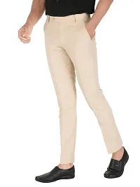 Classic Polyester Blend Solid Formal Trousers for Men-thumb2