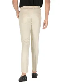 Classic Polyester Solid Formal Trousers for Men-thumb1