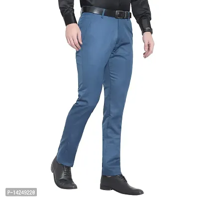 MENS STYLISH MORPITCH  SLIM FIT  FORMAL TROUSER-thumb3