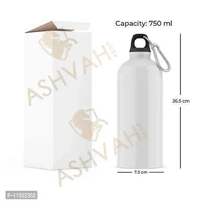 ASHVAH Customizable/Personalised Sipper Water Bottle, Leak Proof, for School, Gym, Home, Office 750 ML - Birthday, Return Gift, Girls, Name - Disha-thumb5